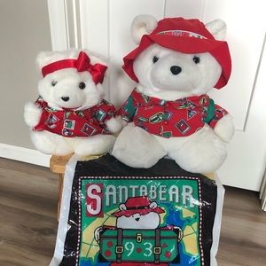 1993 Santa Bear and Mrs. Santa Bear, Dayton Hudson